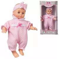 Кукла DIMIAN Bambina Bebe Пупс в текстурном розовом костюмчике, 20 см BD1651-M37/w(2)