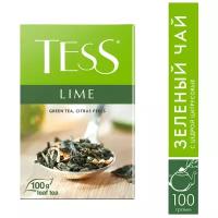 Чай зеленый Tess Lime, шиповник, календула, 100 г