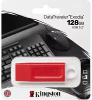 USB флешка Kingston 128Gb DataTraveler Exodia USB 3.2 Gen 1 red