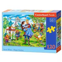 Пазл Castorland Puzzle Белоснежка и принц 120 деталей 32х23см B-13463 6+