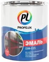 Эмаль Profilux, ПФ-115, алкидная, матовая, белая, 0.9 кг