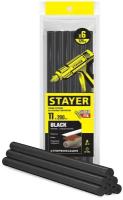 STAYER Black чёрные 11х200 мм, 6 шт, Клеевые стержни (2-06821-D-S06)