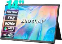 Монитор ZEUSLAP ZEUS-Z14P, 14",черный