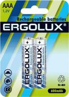 Аккумулятор Ergolux AAA-600mAh Ni-Mh BL-2 NHAAA600BL2