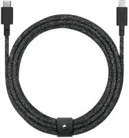 Кабель для Apple USB-C - Lightning MFI Native Union Belt Cable 3м серый