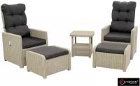 B: Rattan B: Rattan Комплект уличной мебели MANCHESTER OTTO SET 2, цвет серый