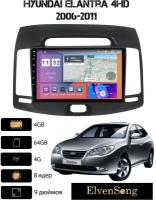 Автомагнитола на Android для Hyundai Elantra 4HD 4-64 4G (поддержка Sim)