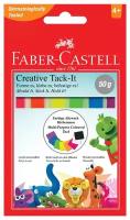 Масса для приклеивания Faber-Castell "Tack-It Creative", 50г, цветная, картон. уп, европодвес