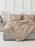 Комплект постельного белья La Prima постельное белье сатин капучино, размер Евро (200x220см)