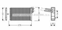 Радиатор печки audi a4, vw passat 1.6-2.8/1.9tdi 94 ava quality cooling AI6156