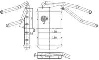 SAT ST-DW25-395-0 Радиатор отопителя салона DAEWOO NEXIA 96-