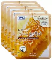 3W Clinic Fresh Royal Jelly Mask Sheet тканевая маска с маточным молочком