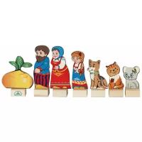 Краснокамская игрушка Кукольный театр из дерева Репка (Н-19) разноцветный