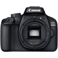 Фотоаппарат Canon EOS 4000D Body + документы, аккумулятор, зарядное устройство, USB-кабель, AV-кабель, ремень, крышка байонета, черный