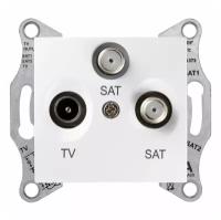 SEDNA TV/SAT/SAT розетка оконечная, 1dB, белый SCHNEIDER ELECTRIC SDN3502121 (1 шт.)