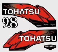 Комплек наклеек для лодочного мотора Tohatsu 9.8