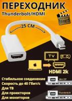 Переходник Thunderbolt на HDMI, белый