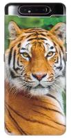 Чехол - накладка ArtColor для Samsung Galaxy A80 с принтом "Портрет тигра"