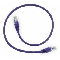 Патч-корд UTP Cablexpert PP12-0.5M/V кат.5e, 0.5м, литой, многожильный (фиолетовый)