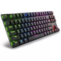 Игровая клавиатура Sharkoon PureWriter TKL RGB (slim, Kailh Blue switches, RGB подсветка, USB, без нампада)