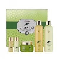 DEOPROCE PREMIUM GREENTEA TOTAL SOLUTION 3 SET Набор: Тонер, Эмульсия, Крем 260мл*2