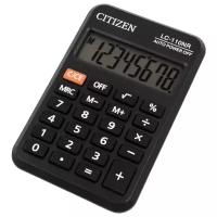 Калькулятор карманный CITIZEN LC-110NR, черный