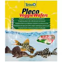 TetraPleco Veggie Waffers корм-пластинки с добавлением цуккини для донных рыб 15г