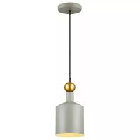 4086/1 PENDANT ODL19 309 серый/золотой Подвес Е27 1*40W 220V BOLLI