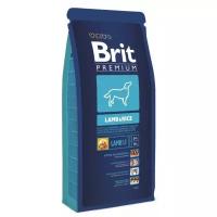 Brit Premium Dog Sensitive сухой корм для собак с чувствительным пищеварением Ягненок, 15 кг