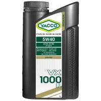 Моторное масло YACCO VX 1000 LL 5W40 синтетическое, 1 л