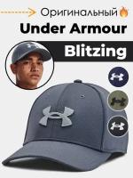 Кепка Under Armour Blitzing 2023, размер M/L, серый, синий