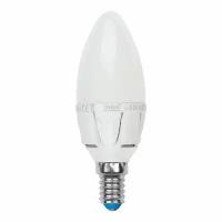 светодиодная лампа свеча Белый дневной 6.0W 07889 LED-C37-6W/NW/E14/FR ALP01WH Palazzo