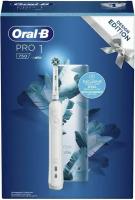 Зубная электрощетка Braun Oral-B Pro 1 750 CrossAction + TC White