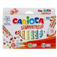 Carioca Фломастеры со штампами Stamperello 12 цв 42240