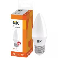 Лампа светодиодная ECO C35 9Вт свеча 3000К E27 230В IEK LLE-C35-9-230-30-E27
