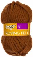 Пряжа Семеновская пряжа Roving felt (219), темное золото 5 шт. по 50 г