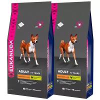 EUKANUBA ADULT MEDIUM BREED для взрослых собак средних пород с птицей (15 + 15 кг)