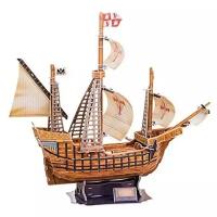 Пазл 3D Cubicfun Корабль Санта Мария, 113 деталей