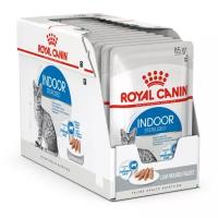 Корм Royal Canin Indoor Sterilized (паштет) для домашних стерилизованных кошек 1-7 лет, 85 г x 12 шт