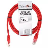 Кабель PATCH CAT5E UTP 1.5M RED NA102-R-1.5M TELECOM