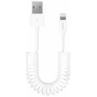 Дата-кабель USB - Lightning, витой, 1.5м, белый, Deppa 72120