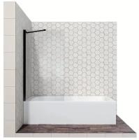 Стеклянная шторка для ванной с неподвижной дверью Ambassador Bath Screen 16041206: ширма для ванны 70 см с покрытием EasyClean