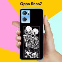 Силиконовый чехол на Oppo Reno7 Череп 11 / для Оппо Рено7 5Джи