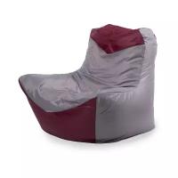 Кресло-мешок «Классическое», оксфорд, Серый и бордовый