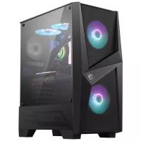 Корпус MSI MAG FORGE 100R Mid-Tower, ATX, 2xUSB 3.2, Audio I/O, 2x120mm ARGB Fan, 1x120mm black Fan, 6-ch Light controller, Front metal MESH