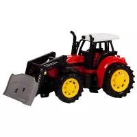 Фрикционная игрушка Handers "Трактор с плоским ковшом", 22 см, цвет: красный