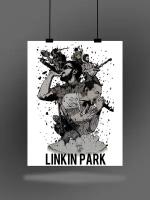 Постер плакат интерьерный на стену музыка Linkin Park (Линкин парк) А3