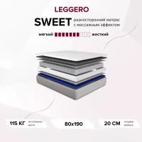 Матрас Leggero Sweet 80x190 Независимые пружины