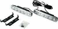 Дневные ходовые огни DRL, 2шт. в комплекте, 5 LED, светодиодные, (противотуманные фары), 12V