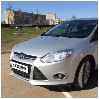 Бампер передний в цвет кузова Ford Focus Форд Фокус 3 ZJNC - MOONDUST SILVER - Серебристый